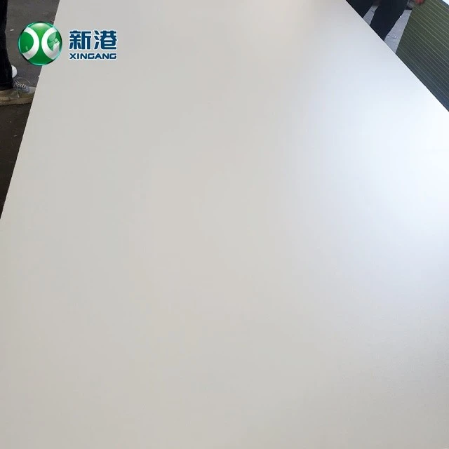 15mm 1200*2400mm High Strength MDF Gloss White Surface Furniture Paper Face