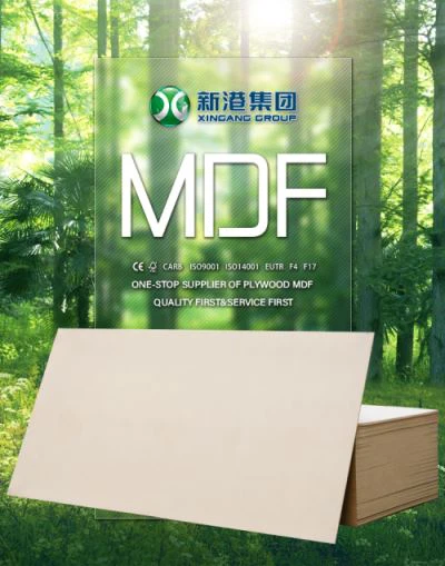 Prezz tal-fabbrika Fibreboard ta 'densità medja MDF
