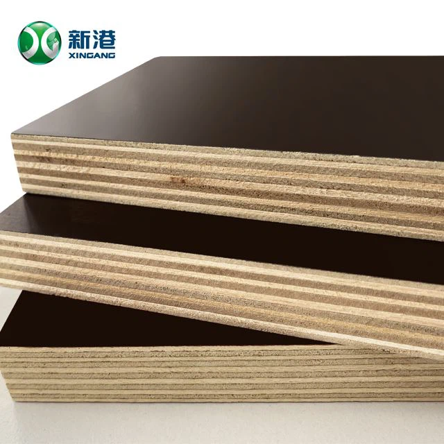 Finger Joint Poplar Core Hot Press Film Faced Plywood Construction Materials