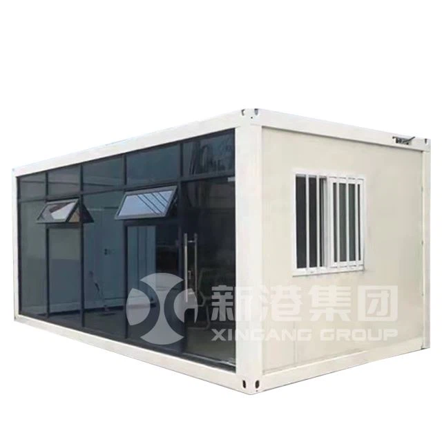 XINGANG 20ft 40ft Prefab Folding Container Homes Folding Prefabricated House Office Folding Flat Pack Container House